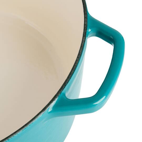 Spice By Tia Mowry Savory Saffron 6qt. Enameled Cast Iron Dutch Oven with Lid